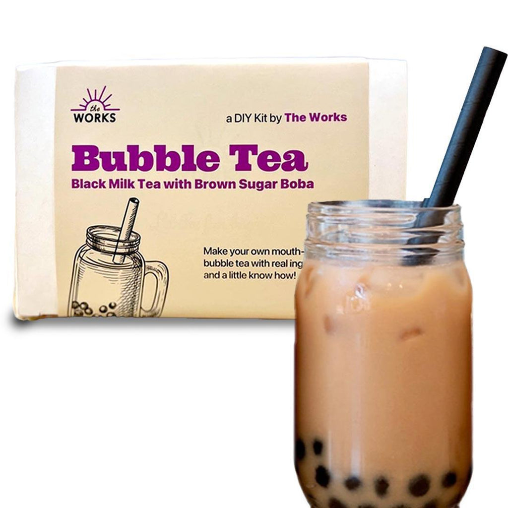 DIY Kit - Classic Black Bubble Tea with Boba by The Works Seattle
