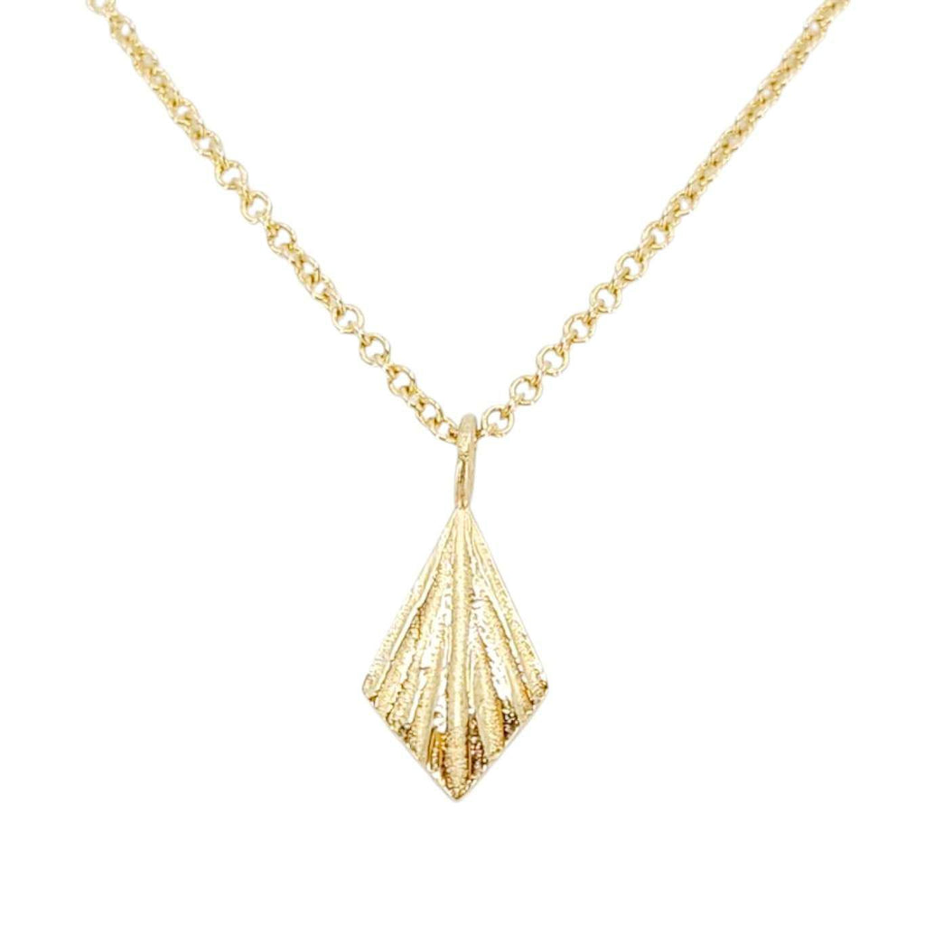 Necklace - Flame Charm (14k Yellow Gold) by Corey Egan
