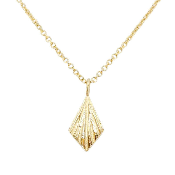 Necklace - Flame Charm (14k Yellow Gold) by Corey Egan