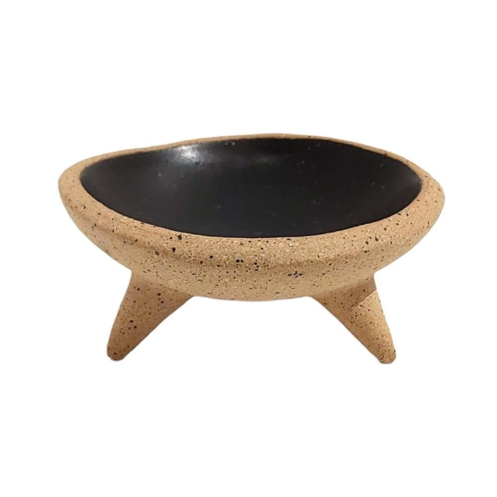 Trinket Dish – Tripod in Black and Speckled by Korai Goods