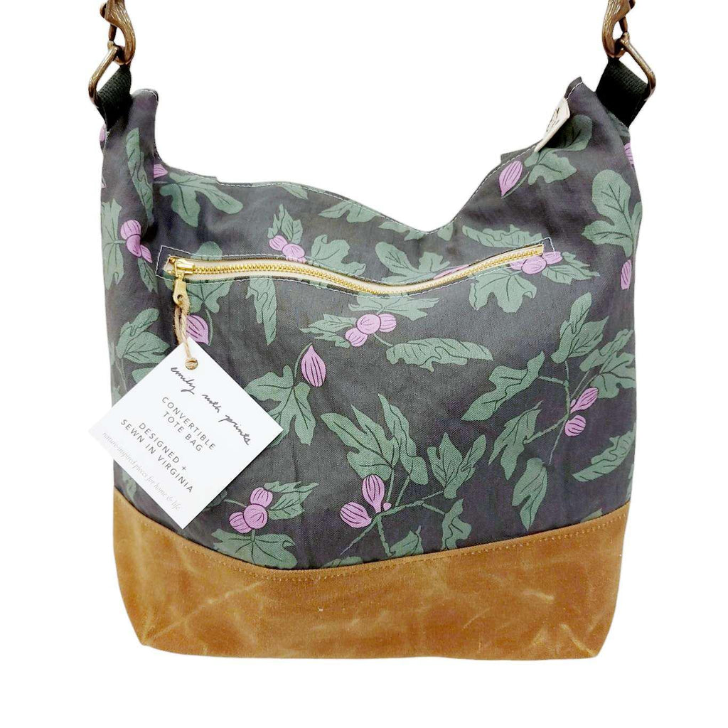 Bag - Convertible Cross-Body Tote (Fig) by Emily Ruth