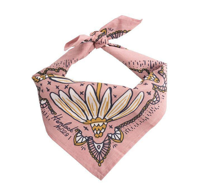Bandana - Maude (Pink Coneflowers) by Handker Bandanas