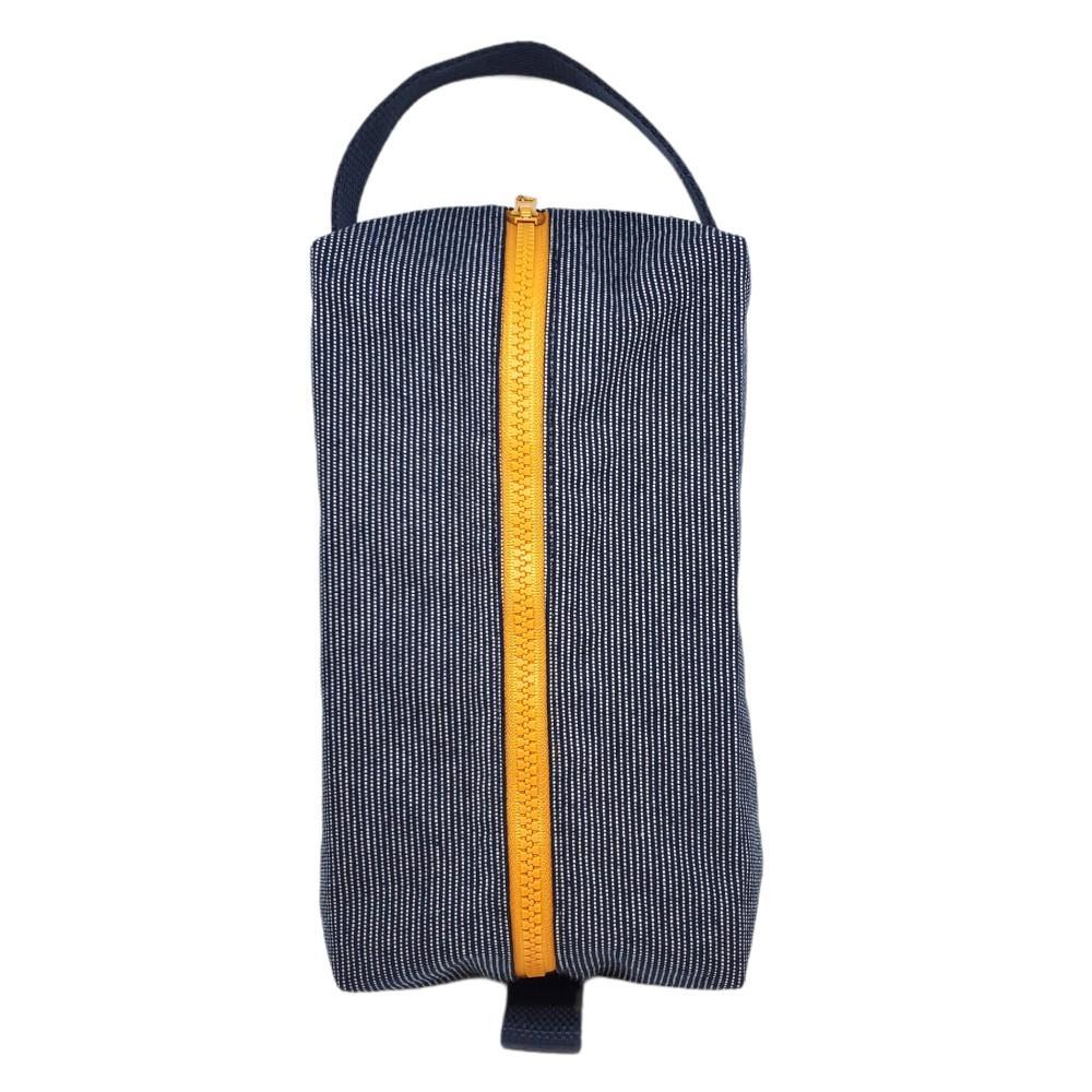 Box Zip - Dopp Kit (Denim Stitch) by Lady Alamo