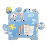 Plush - 14in - Large Chomper Buddy (Blue Sloths Yellow) by Peek A Boo Plush, image 4 of 7