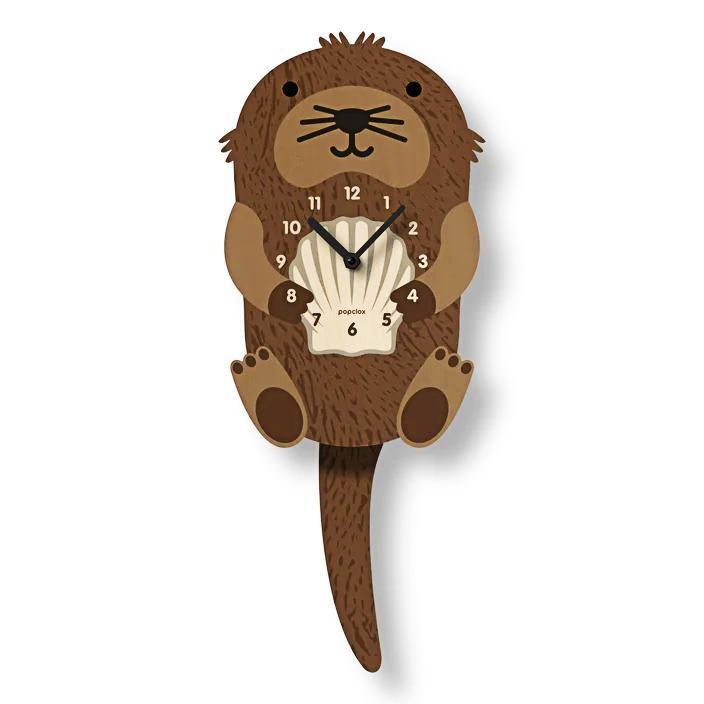 Wood Clock - Otter Pendulum by Popclox