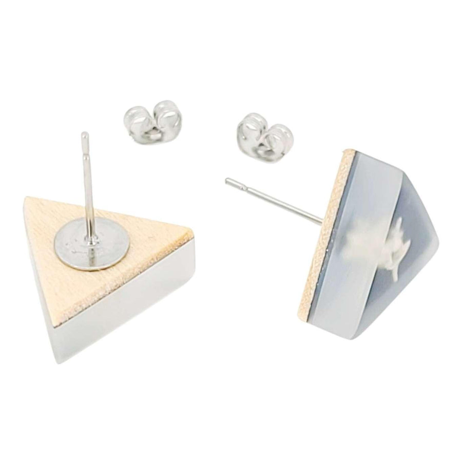 Earrings - Tiny Vertebrae Studs by Fernworks, image 4 of 7