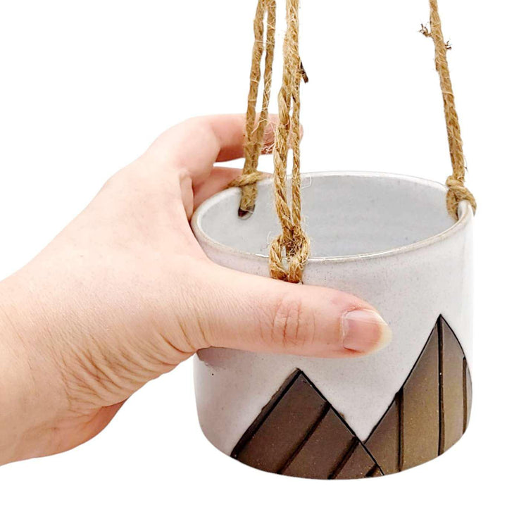 Hanging Planter - White Mountains (Small) by Less Is More Studios
