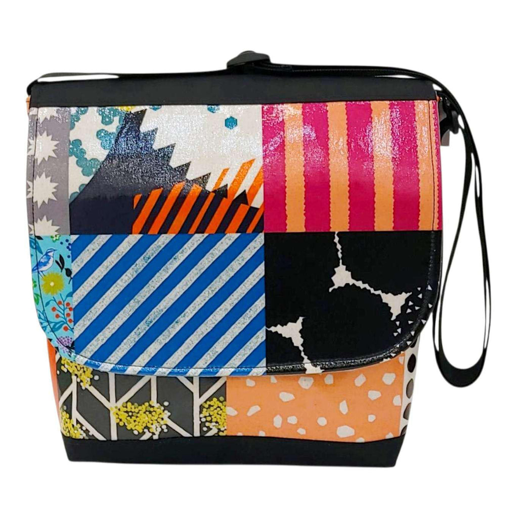 Messenger Bag - Reinforced Tall - Multi Pattern by Laarni and Tita