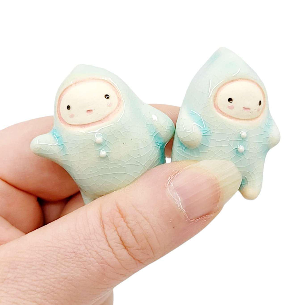 Figurine - Set of 2 Pajama Babies (Assorted Colors) by Ginger Drop Lab