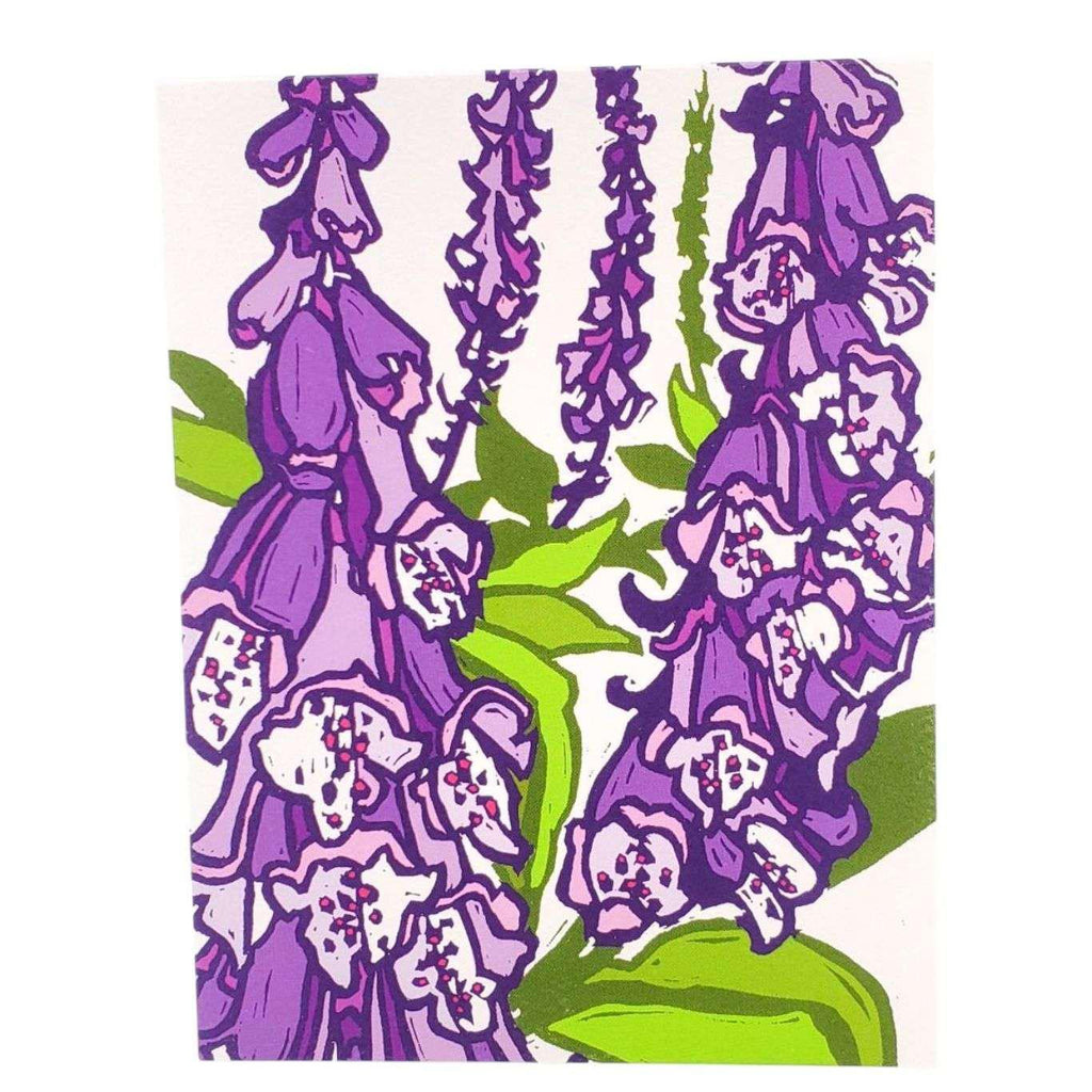 Card - All Occasion - Spring Purple Foxglove by Little Green