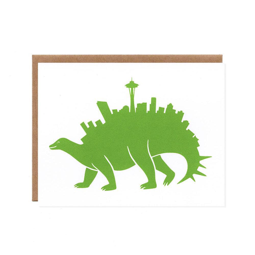 Card - Seattle - Seattlesaurus by Orange Twist