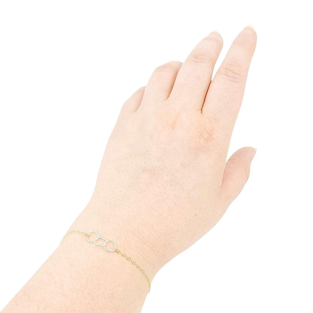 Bracelet - Mixed Trio (Sterling Silver, 14k Yellow Gold Fill) by Foamy Wader