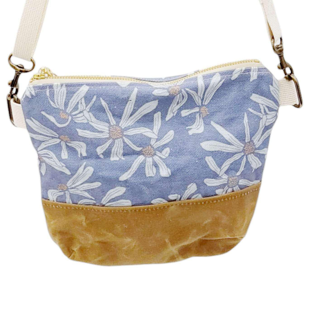 Bag - Small Cross-Body (Blue Daisy) by Emily Ruth Prints