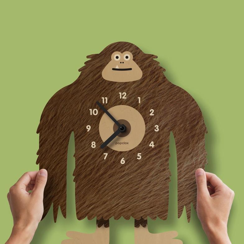 Wood Clock - Bigfoot Pendulum by Popclox