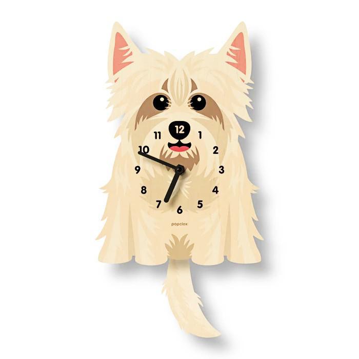 Wood Clock - Westie Pendulum by Popclox, image 1 of 4