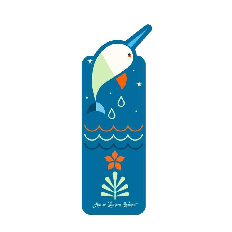Bookmark - Narwhal by Amber Leaders Designs