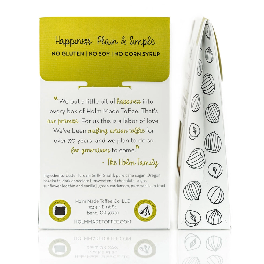 Toffee - 4oz - Cardamom and Vanilla by Holm Made Toffee Co.