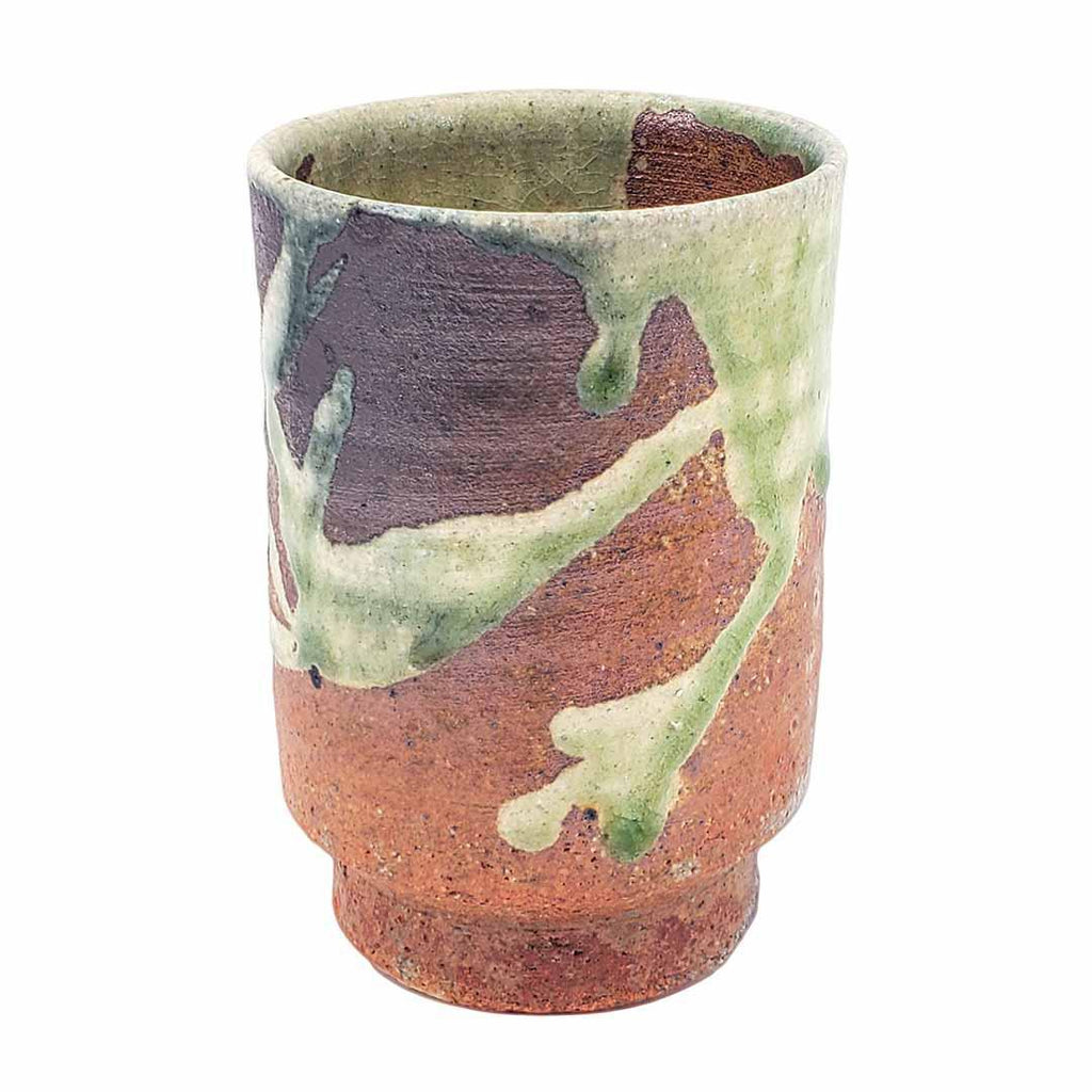 Cup - Large Scarlet Shigaraki-yaki by Asemi Co.