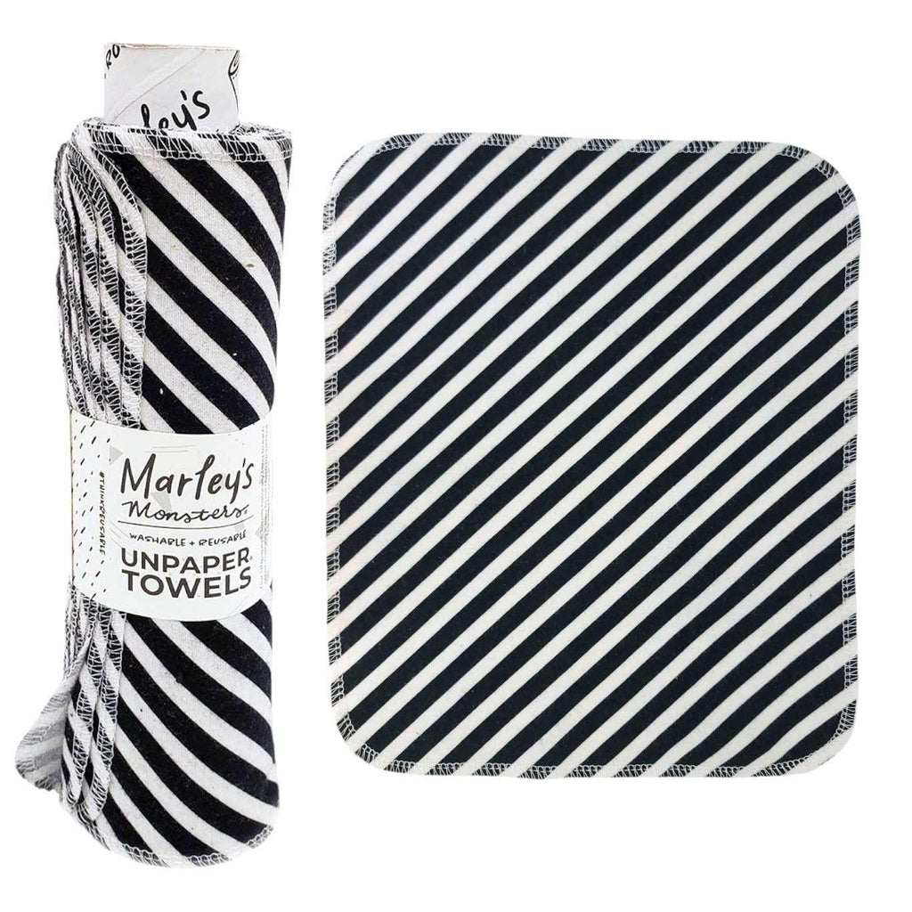 UNpaper® Towels - Cotton Flannel Reusable Cloths (Assorted Matched Styles) by Marley’s Monsters