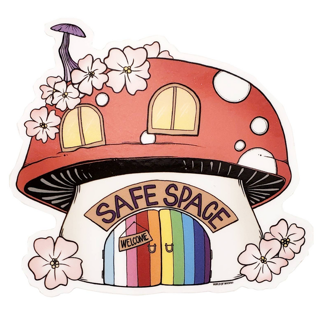 Sticker - Safe Space Red Mushroom by World of Whimm