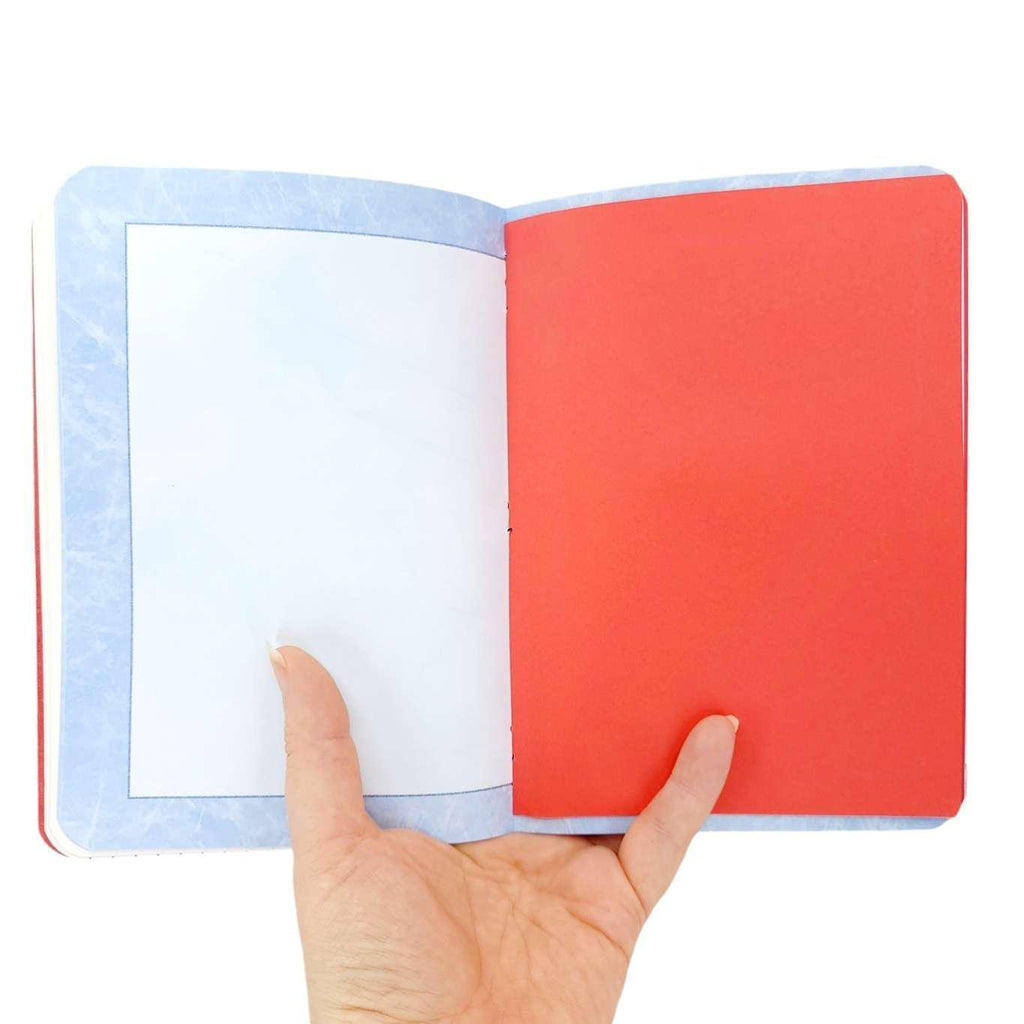 Journal - Red Mixed Paper Notebook (Large or Small) by Original Brooks