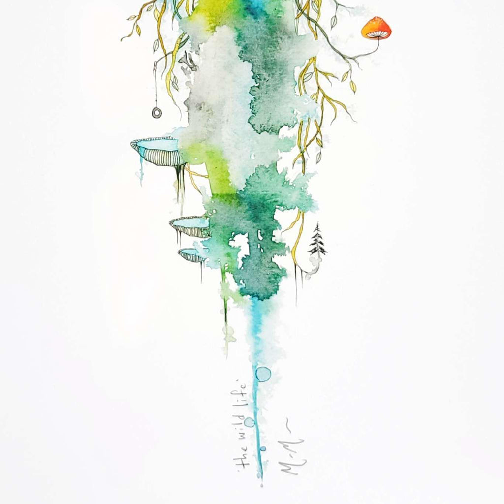 Art Print -  8.5 x11 The Wild Life Art Print by Melissa Moss Art