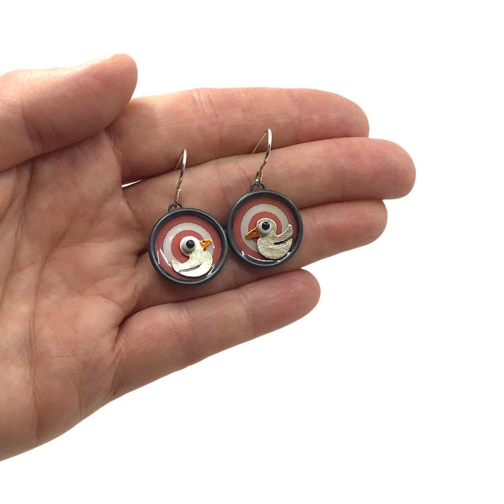 Earrings - Sitting Duck by Chickenscratch