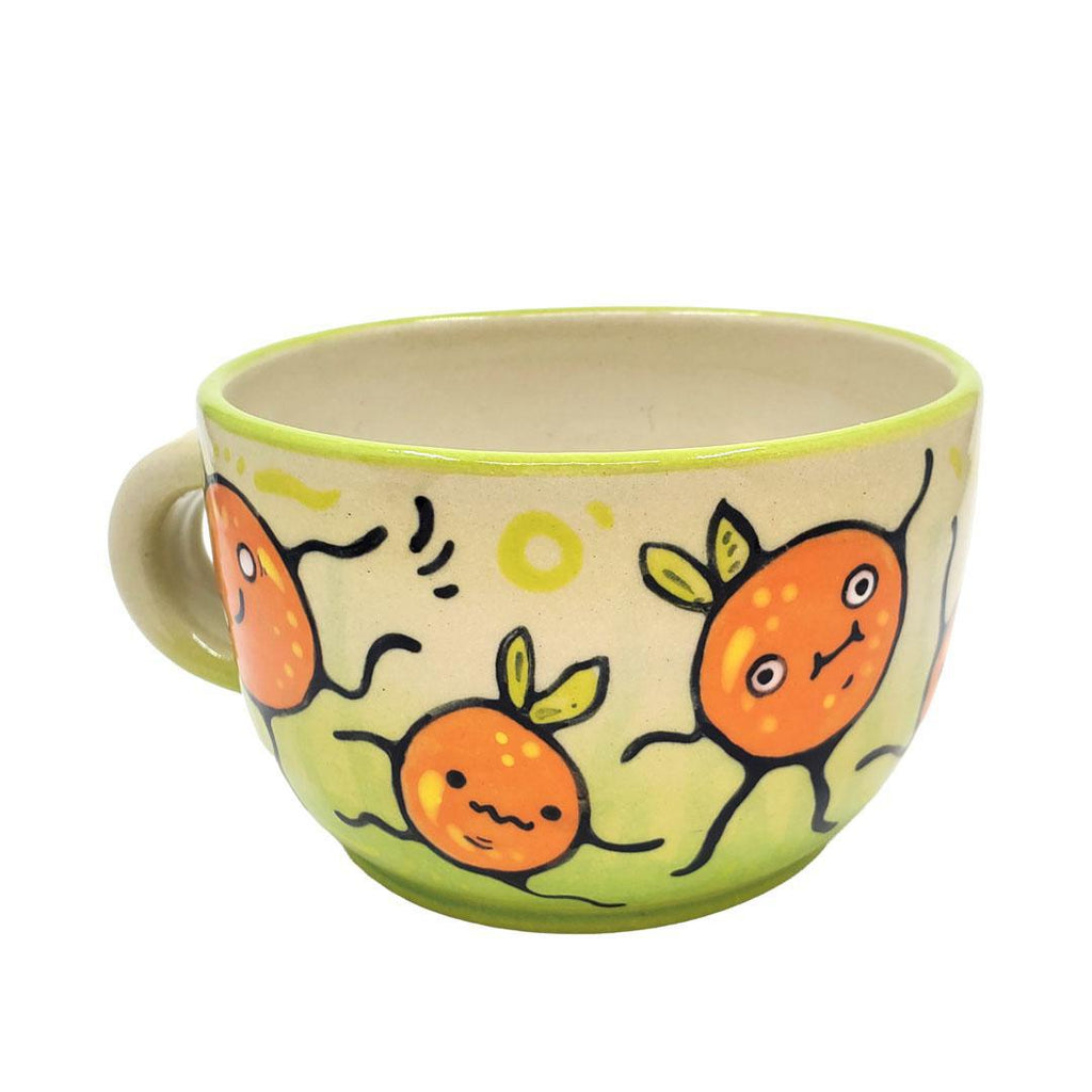 Mug - 16oz - Dancing Oranges (A - D) by Dwadlings