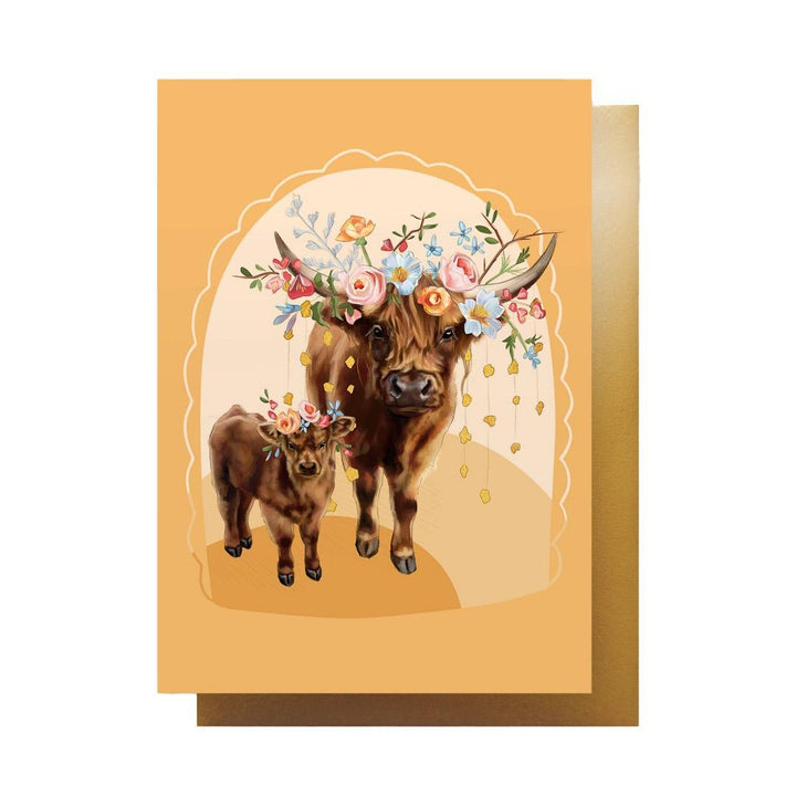 Card - Highland Cows by Darcy Goedecke