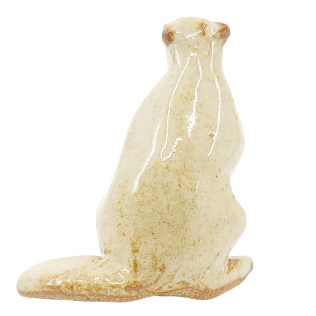 Collectible - Tea Pet Figurine (Off-White Beaver) by Mist Ceramics
