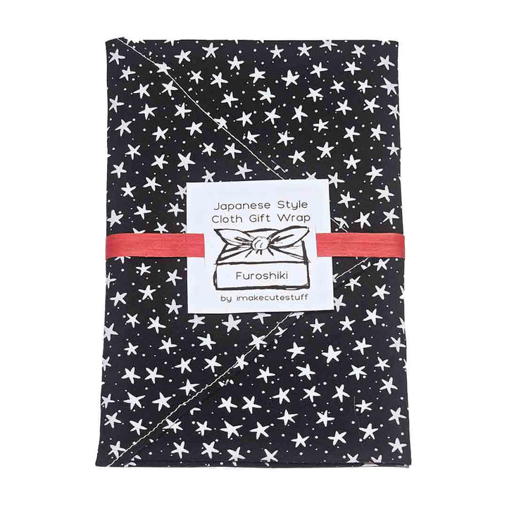 Gift Wrap - 17 in - Wonky Stars Small Furoshiki by imakecutestuff