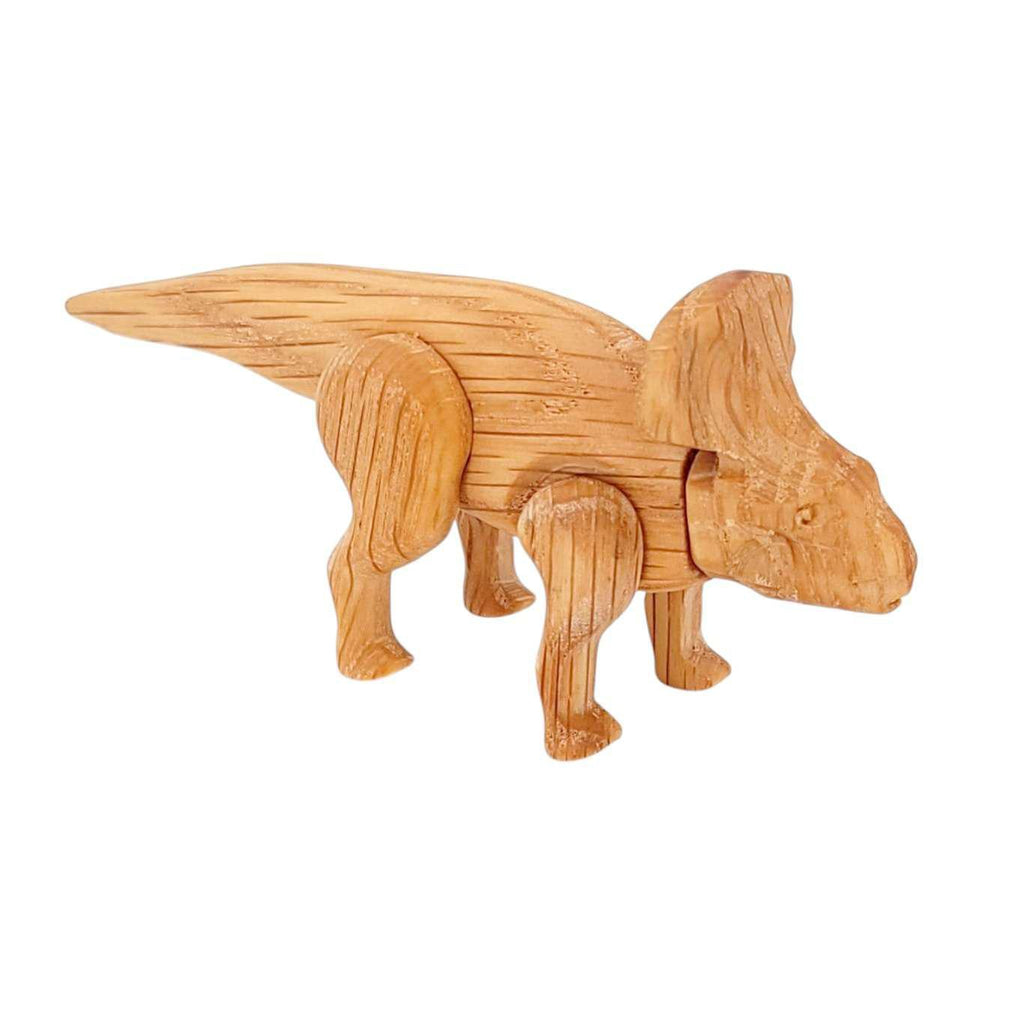 Wood Toy - Protoceratops Dinosaur with Magnetic Joints by The Serious Toy Company