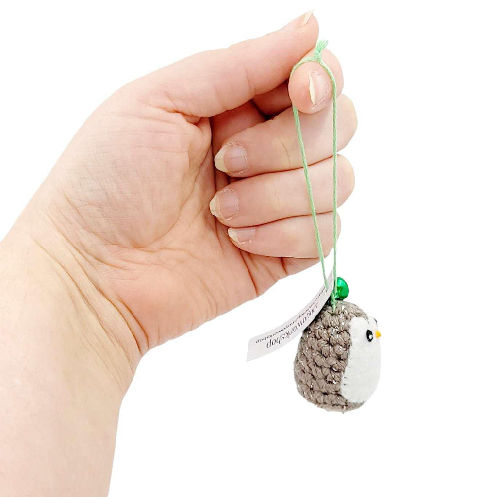 Ornament - Penguin with Bell (Gray) by Moyo Workshop