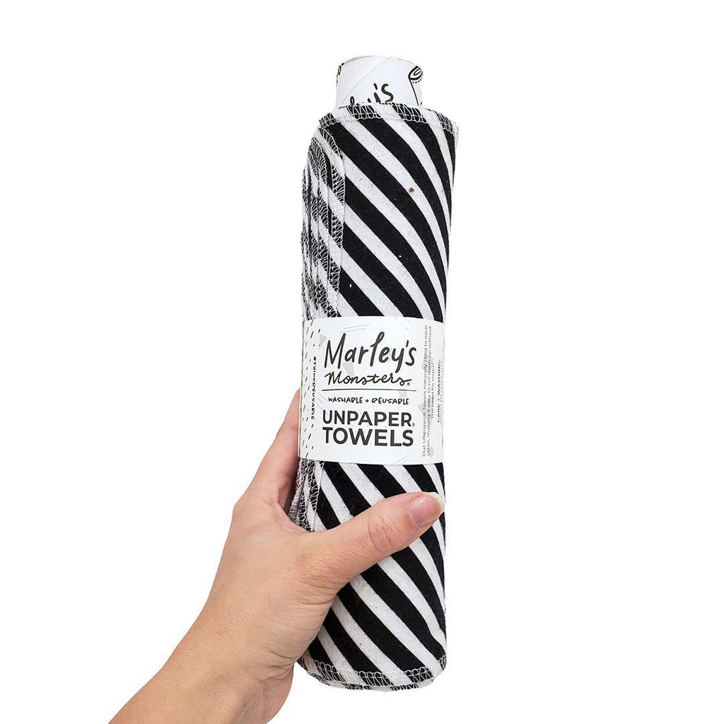 UNpaper® Towels - Cotton Flannel Reusable Cloths (Assorted Matched Styles) by Marley’s Monsters