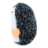 Plush Toy - Large Penguin (Black Speckle with Peach Heart) by Moyo Workshop, image 3 of 7