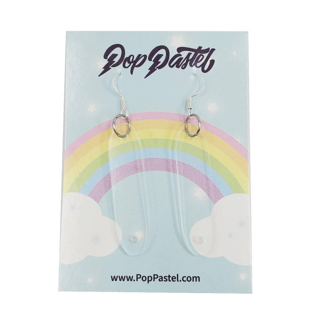 Earrings - Long Clear-Ings Earring Converters by Pop Pastel