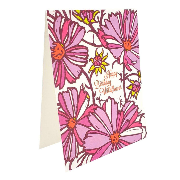 Card - Birthday - Happy Birthday Wildflower Floral by Little Green