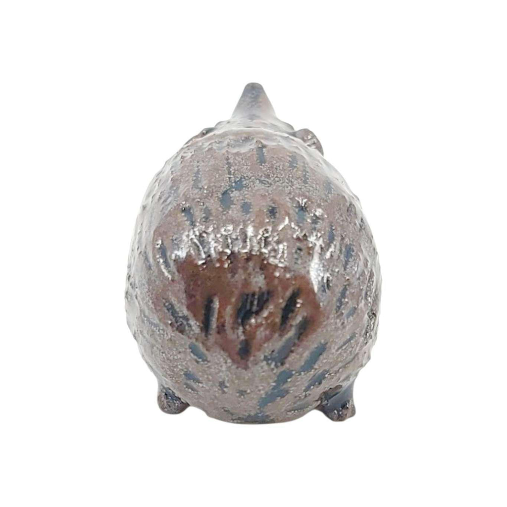 Collectible - Tea Pet Figurine (Brown Hedgehog) by Mist Ceramics