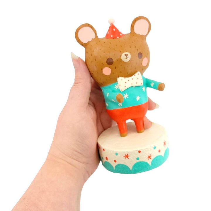 Sculpture - OOAK Paper Mache Bear by Chet and Dot