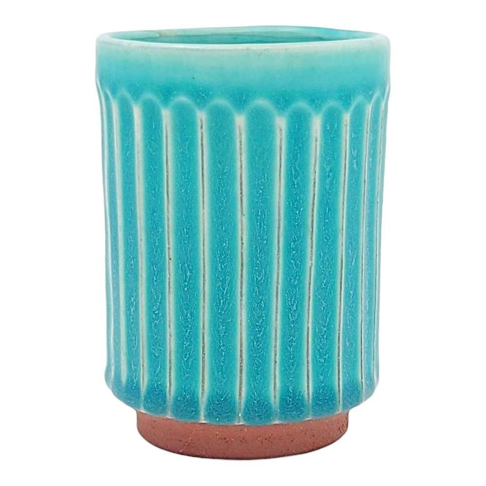 Cup - Large Tanba-Yaki Turquoise by Asemi Co.