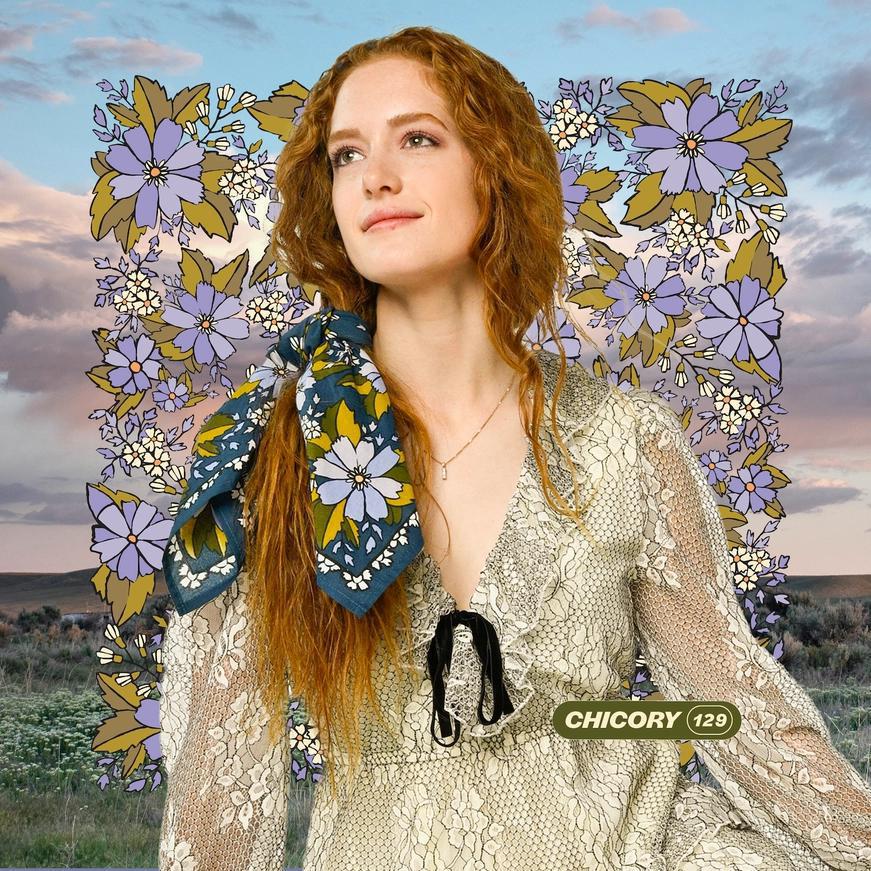 Bandana - Chicory (Dark Blue Floral) by Handker Bandanas