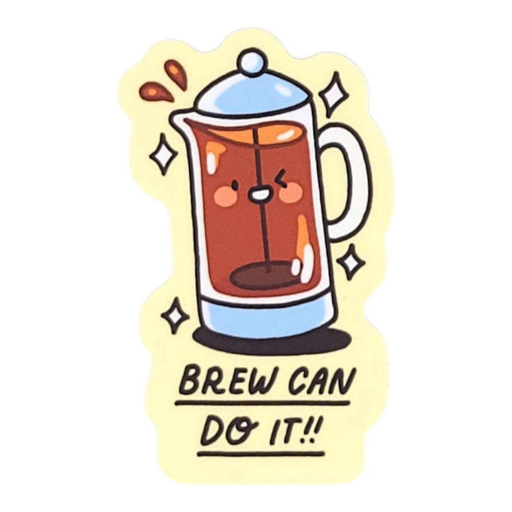 Vinyl Stickers - BREW Can Do It! by Mis0 Happy