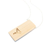 Necklace - Cherry Blossoms Tall (Sterling Silver) by Fernworks, image 5 of 7