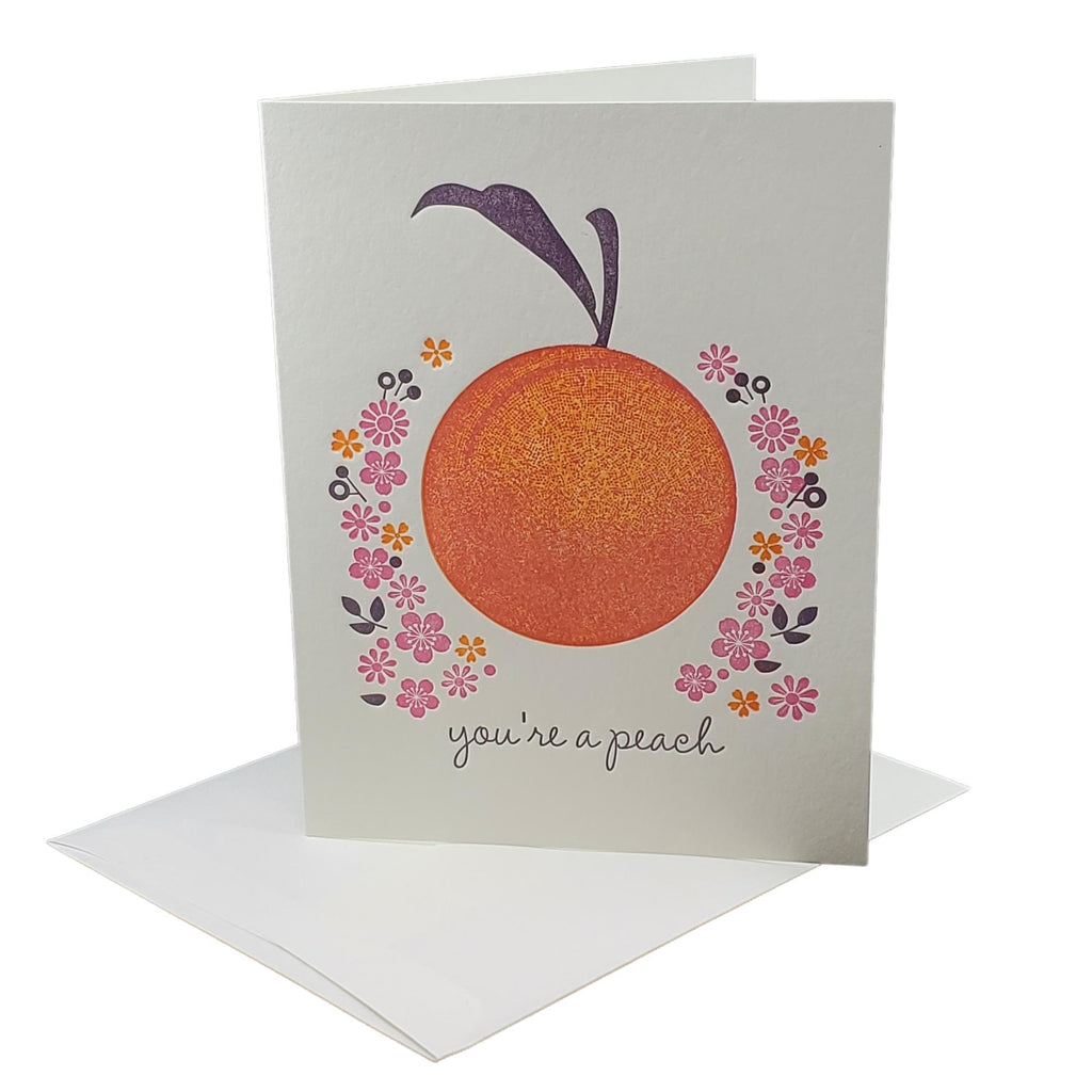 Card - Love & Friends - You're a Peach by Ilee Papergoods