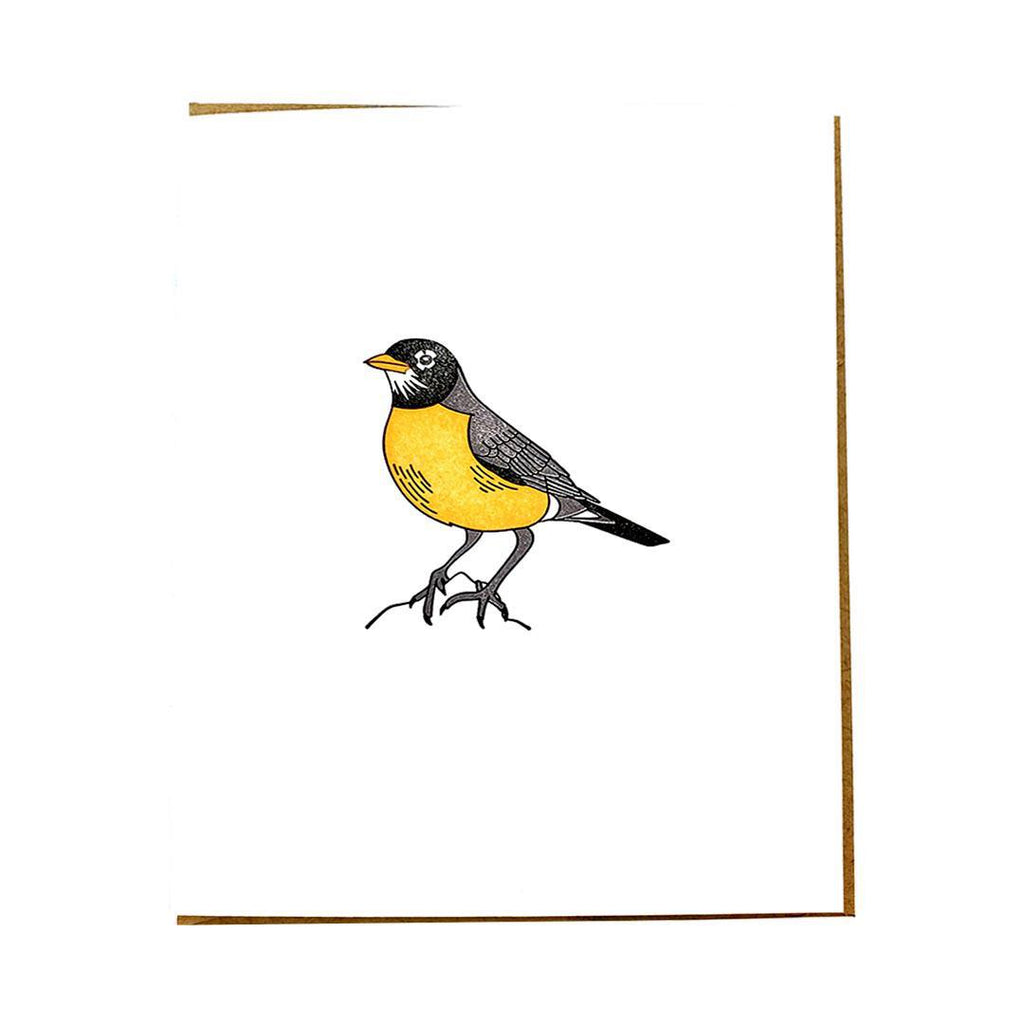 Card - Robin Letterpress by Green Bird Press