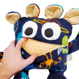Plush - 14in - Large Chomper Buddy (Monster Aliens Peach) by Peek A Boo Plush, image 5 of 7