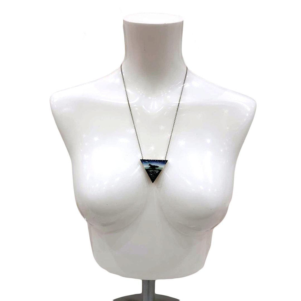 Necklace - Druzy Fox (Triangle) by Fernworks