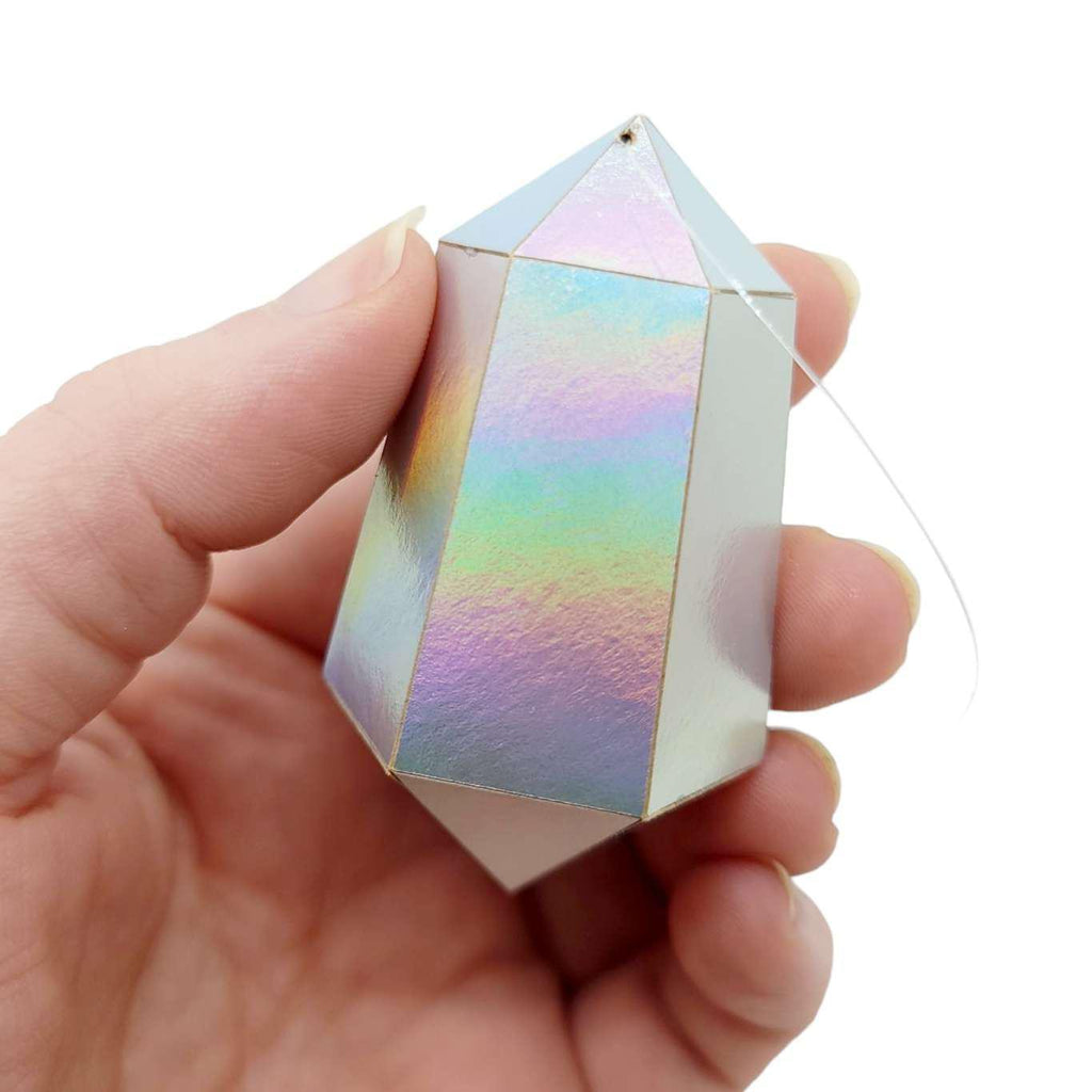 Ornament - Small Rainbow Gem in Taper Up by Paper and Blade