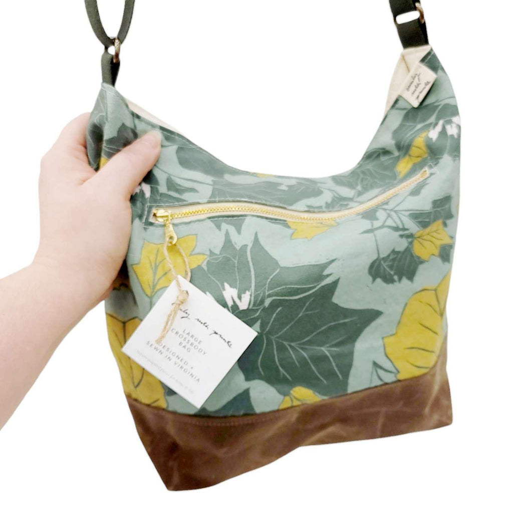 Bag - Large Cross-Body (Tulip Poplar) by Emily Ruth Prints