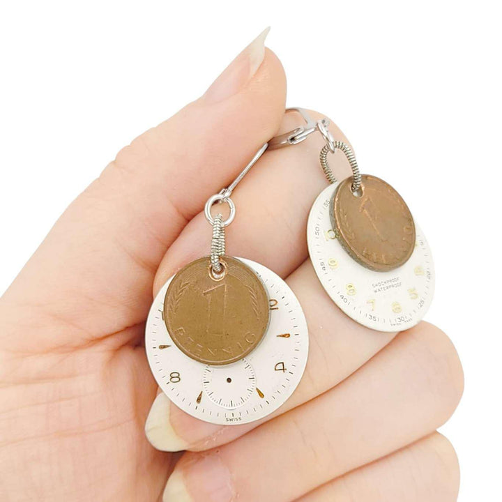 Earrings - Buying Time Watch Dials by Christine Stoll Studio